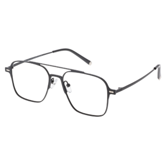 eyehold Black Aviator Full Rim Magnetic Fleek 3-in-1 Clip-On Metal Unisex Glasses