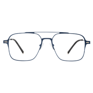 eyehold Blue Aviator Full Rim Magnetic Fleek 3-in-1 Clip-On Metal Unisex Glasses
