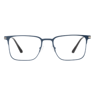eyehold Blue Square Full Rim Magnetic Fleek 3-in-1 Clip-On Metal Unisex Glasses