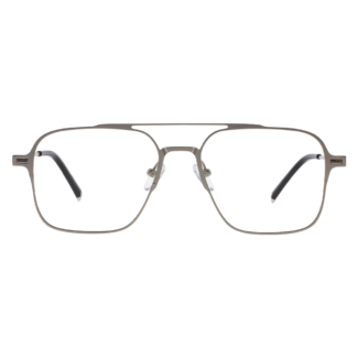 eyehold Silver Aviator Full Rim Magnetic Fleek 3-in-1 Clip-On Metal Unisex Glasses